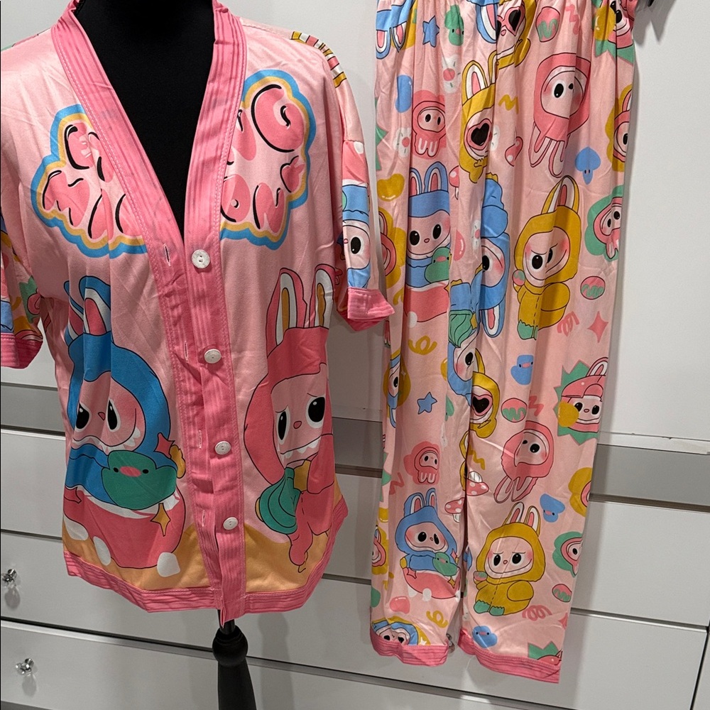 Cute Pink Pajamas Set